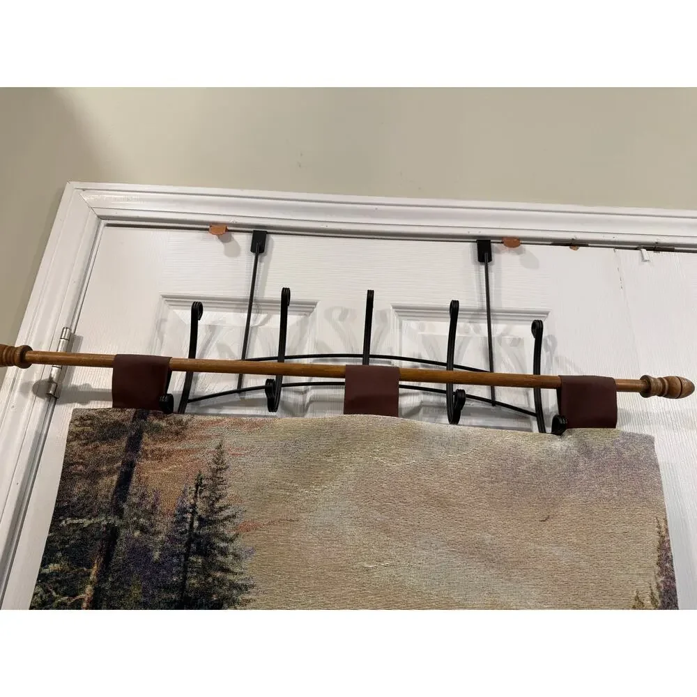 1990’s Manual Woodworkers & Weavers Thomas Kinkade Hanging Wall Tapestry